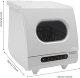 Portable Countertop Dishwasher, 1200W Mini Dishwasher with 12 Water Outlets and 360° Spraying Cleaning