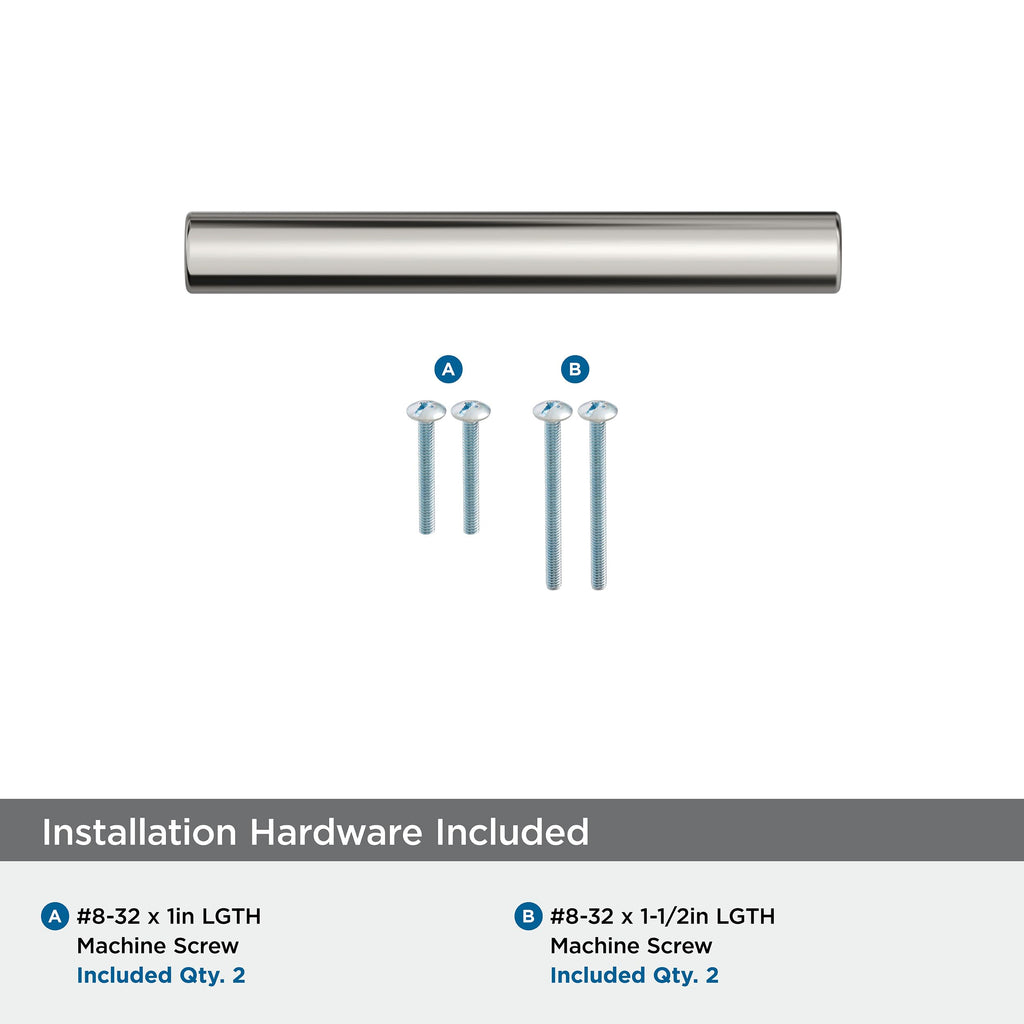 10 Pack 3" Versa Polished Nickel Drawer Pull