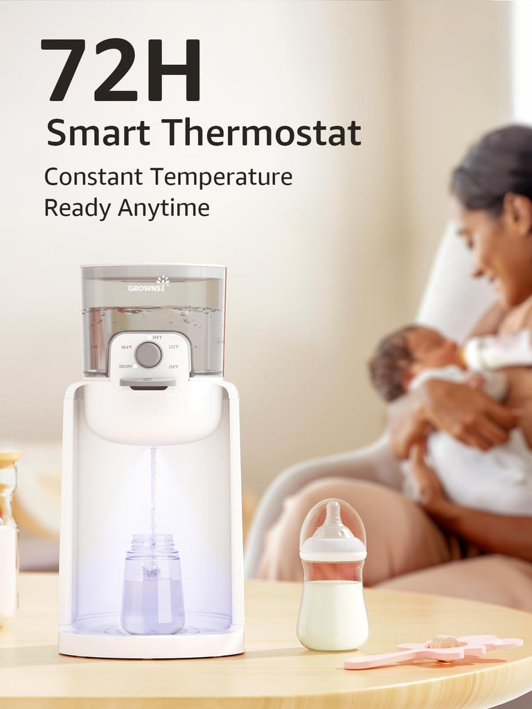 Instant Baby Bottle Warmer with Night Light, Precise 4-Temp Control