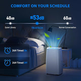 14000 BTU Portable Air Conditioner, 4-in-1 Air Conditioner Portable for Room Up to 700 Sq.Ft. with Remote, Auto Swing