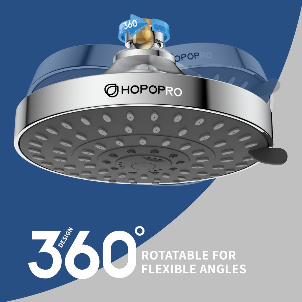 Pressure Shower Head, 5-Mode Fixed Showerhead, NBC Recommended
