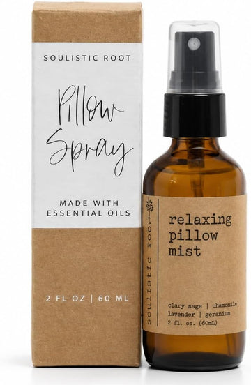 Relaxing Pillow Mist | Lavender Chamomile Linen Room Spray for Pillows, Bedding and Linens, Botanical Home Fragrance - Set of 2