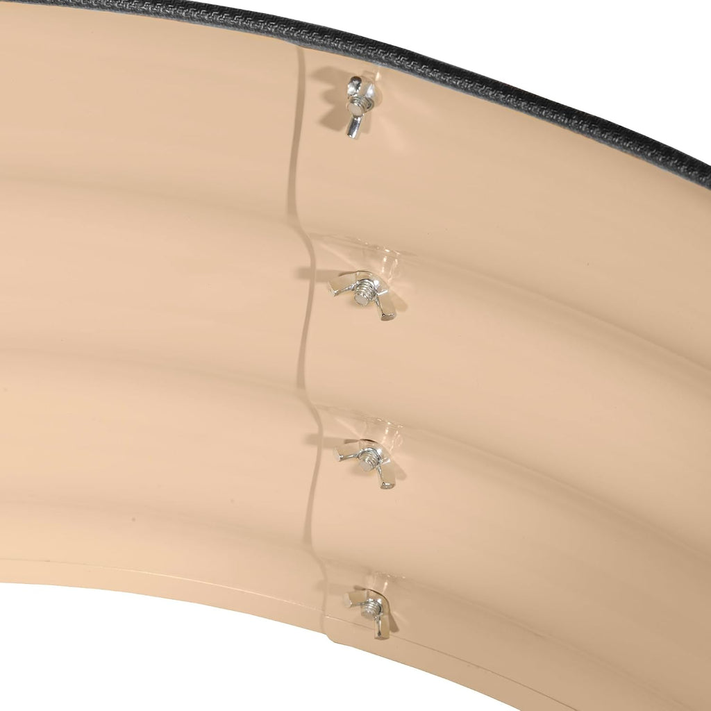 Metal Raised Garden Bed, Round, Beige
