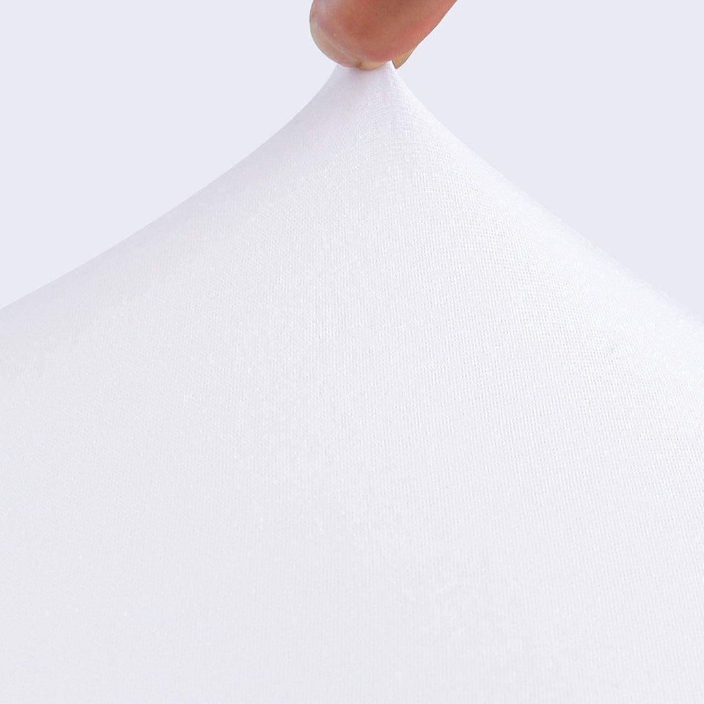 Box Spring Cover Full Size Bed Skirt Wrap 4 Side, White