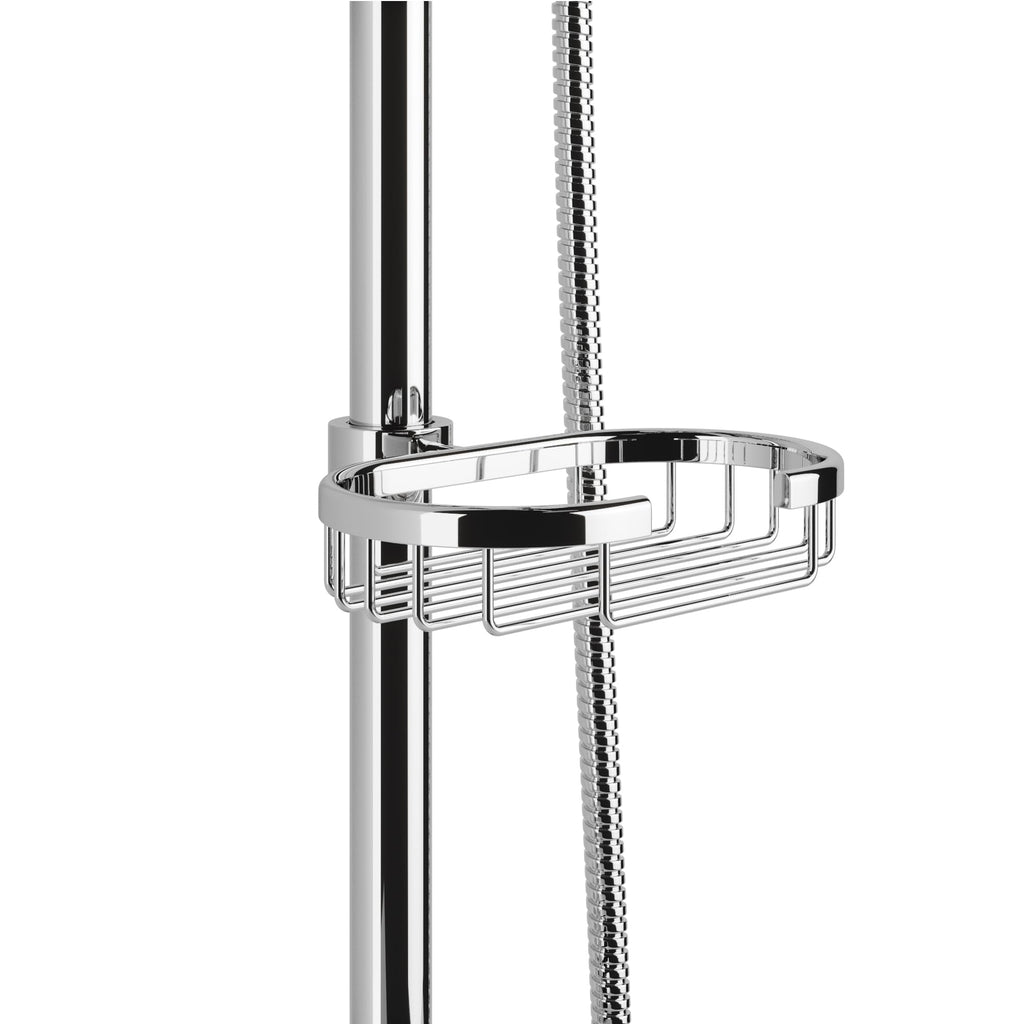 Kauai III Polished Chrome Rain Shower Head with Handheld Spray - 2.5 GPM, 8" Showerhead, 5-Function HandShower