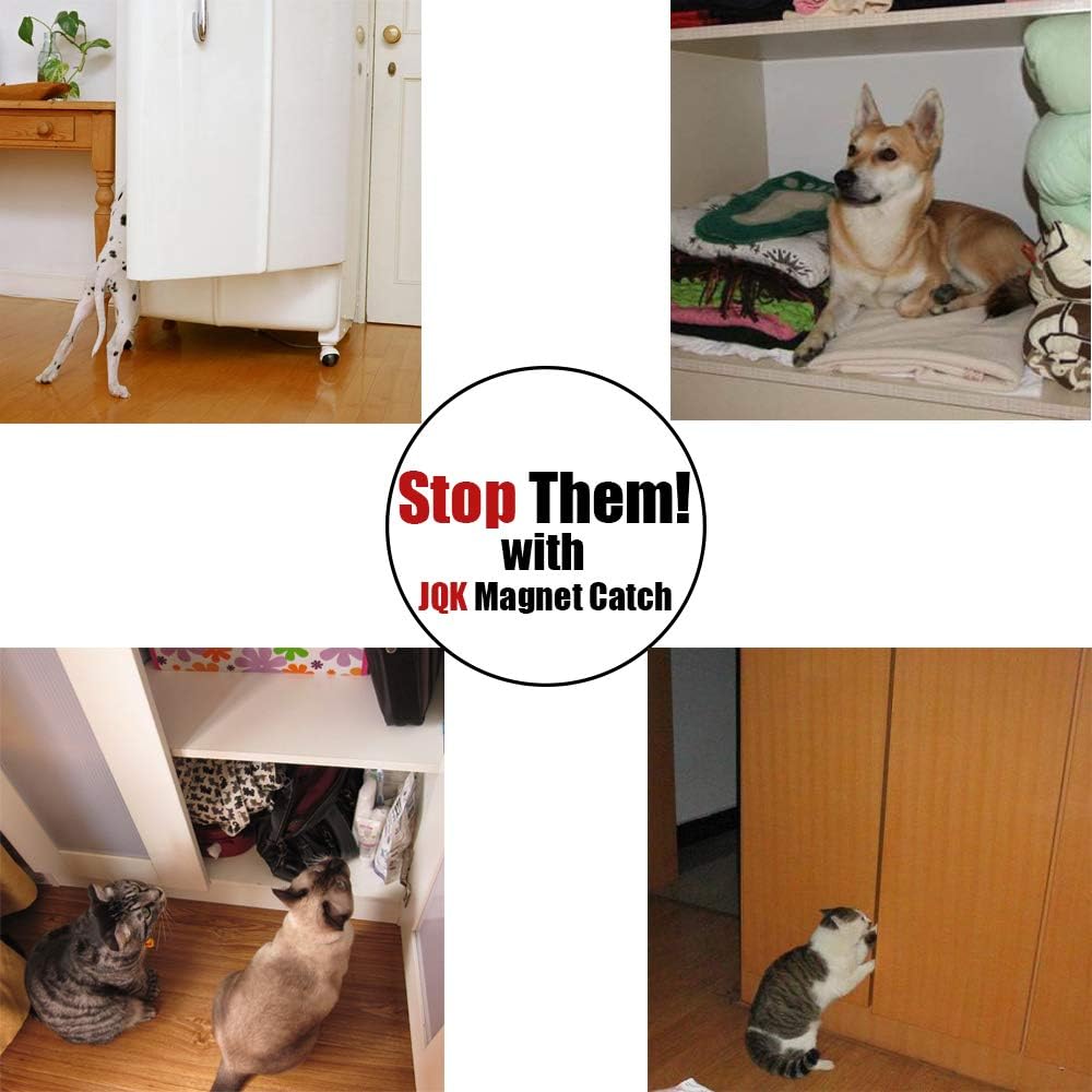 Magnetic Cabinet Door Catch, Stainless Steel Closet Catches with Strong Magnetic, 1.2mm Thickness Furniture Latch 30