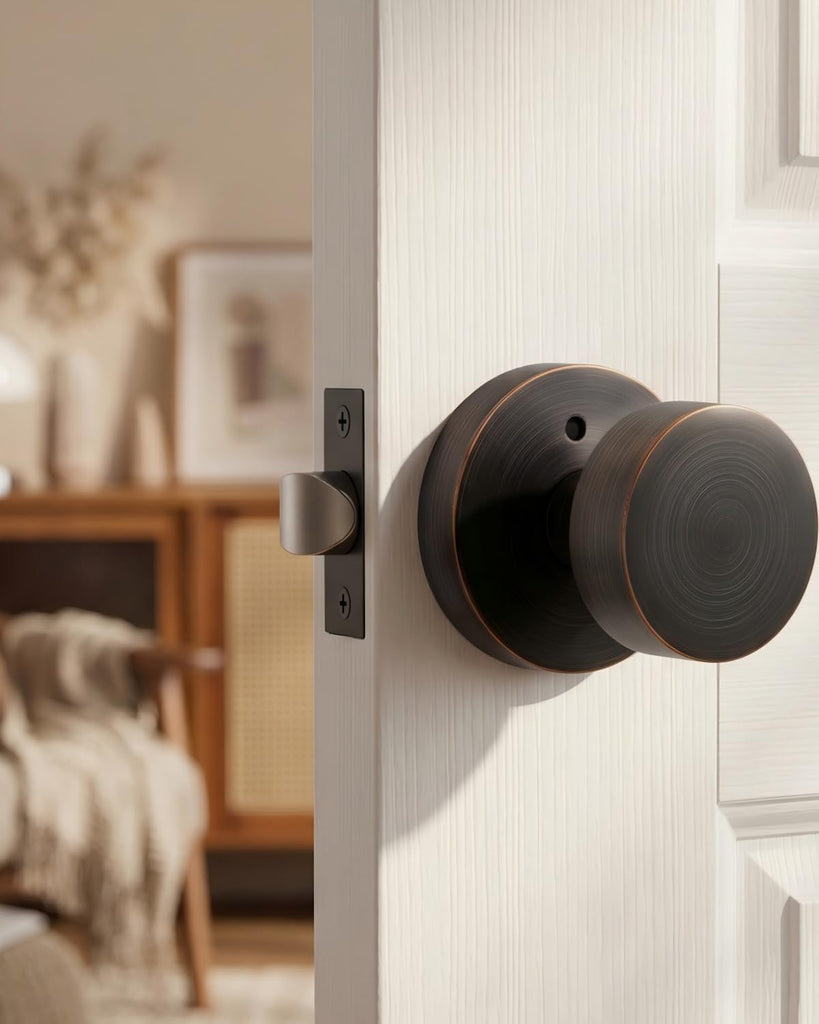 Oil Rubbed Bronze Door Knobs Interior Privacy Door Knobs 6 Pack