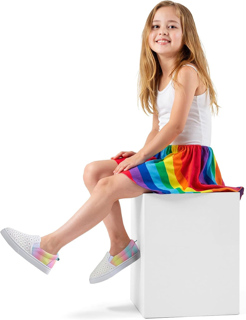 Boys & Girls Slip on Shoes, Toddler Canvas Walking Shoes
