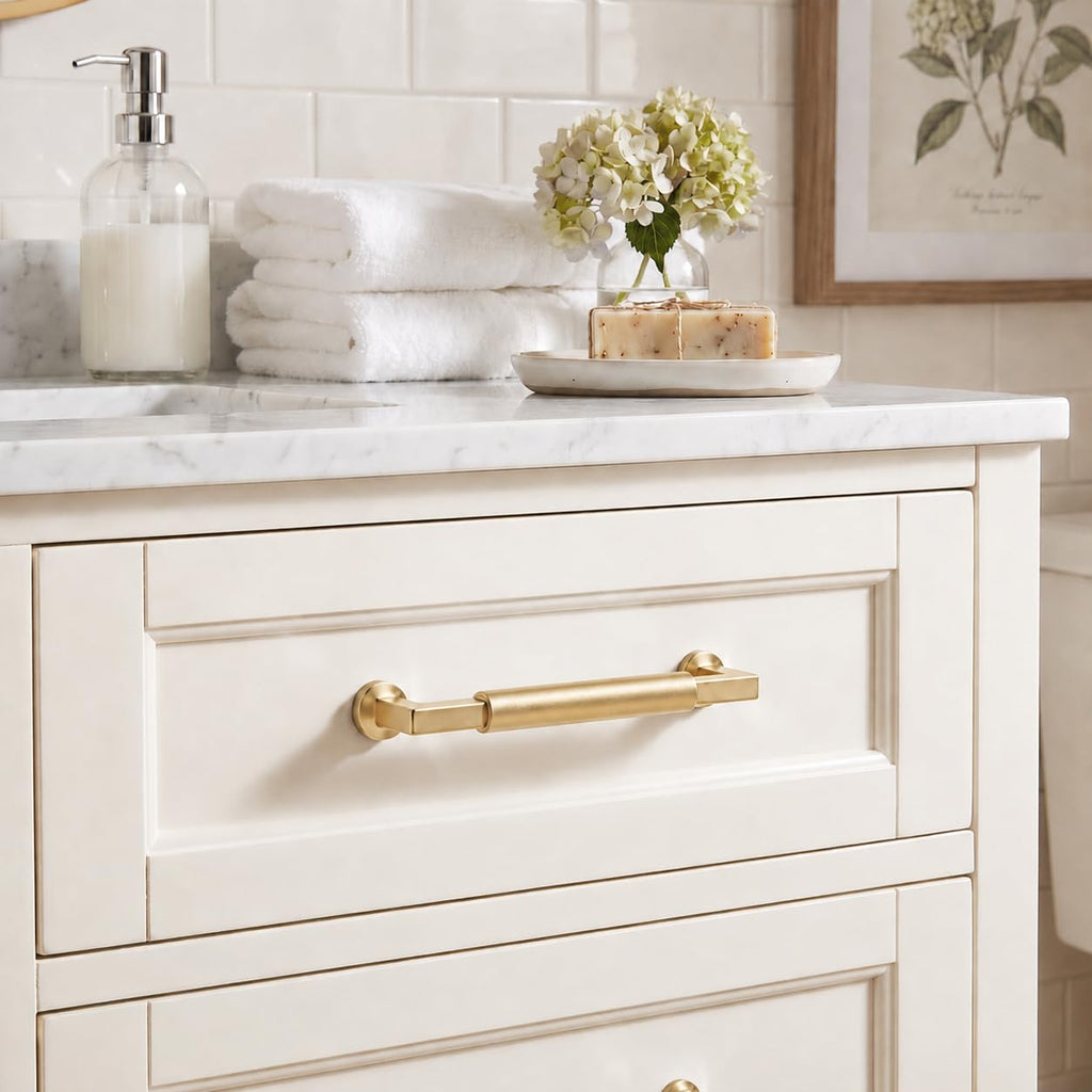 10 Pack 10 Inch Hole Center Champagne Bronze Cabinet Pulls-Heavy Duty Solid Cabinet Handles for cabinets Dressers
