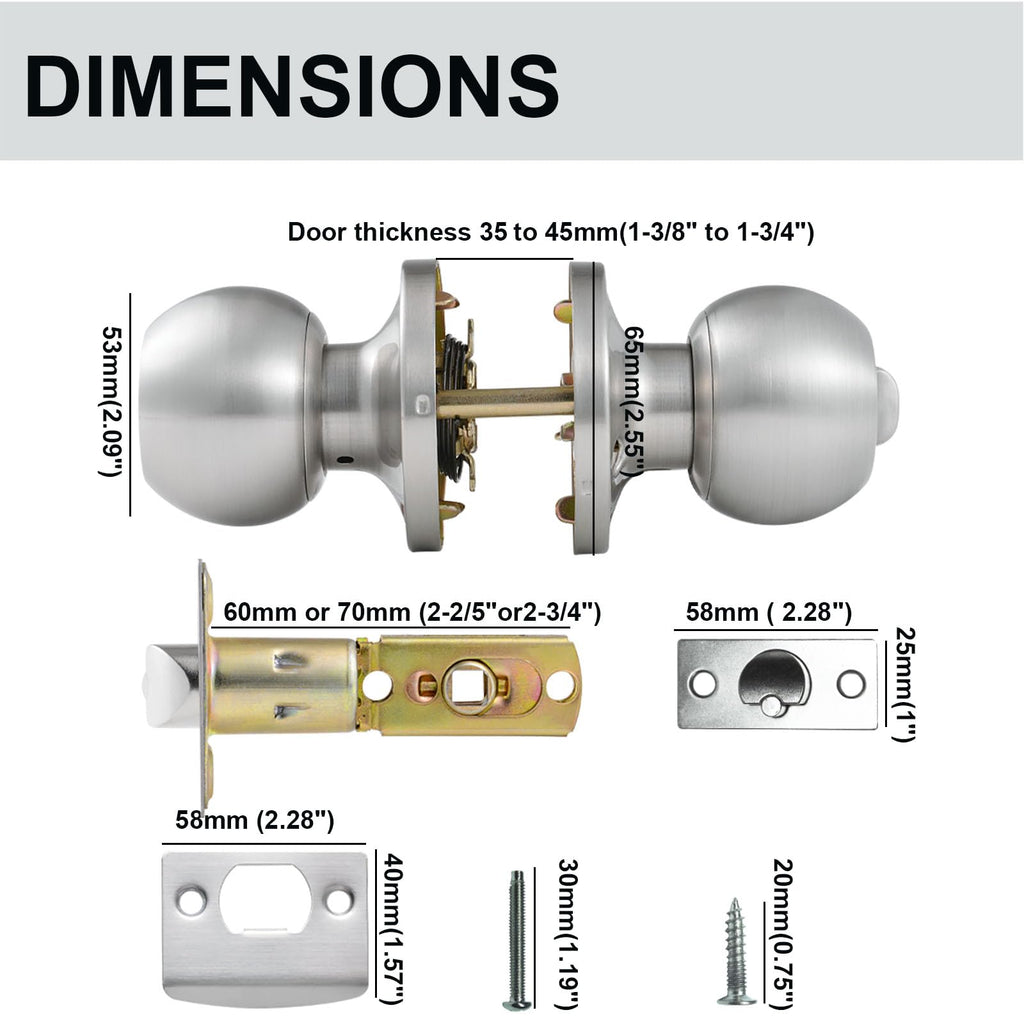 All Keyed Same Entry Door Knob and Single Cylinder Deadbolt Combo Set