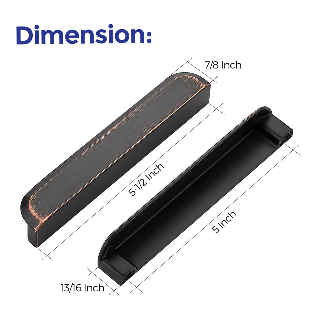 Cabinet Pulls Cabinet Handles 5 Inch Oil Rubbed Bronze 10 Pack