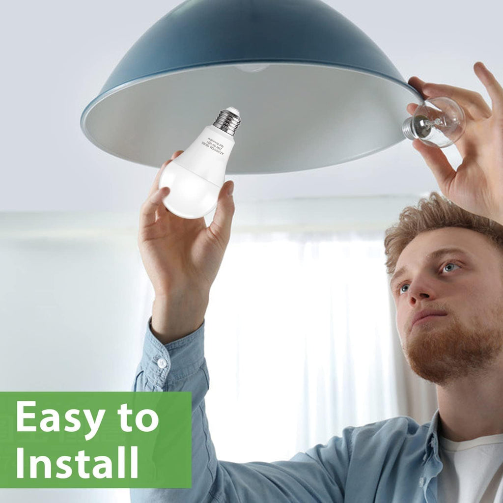 LED Light Bulbs, 23W Bright White 5000K, A21 E26
