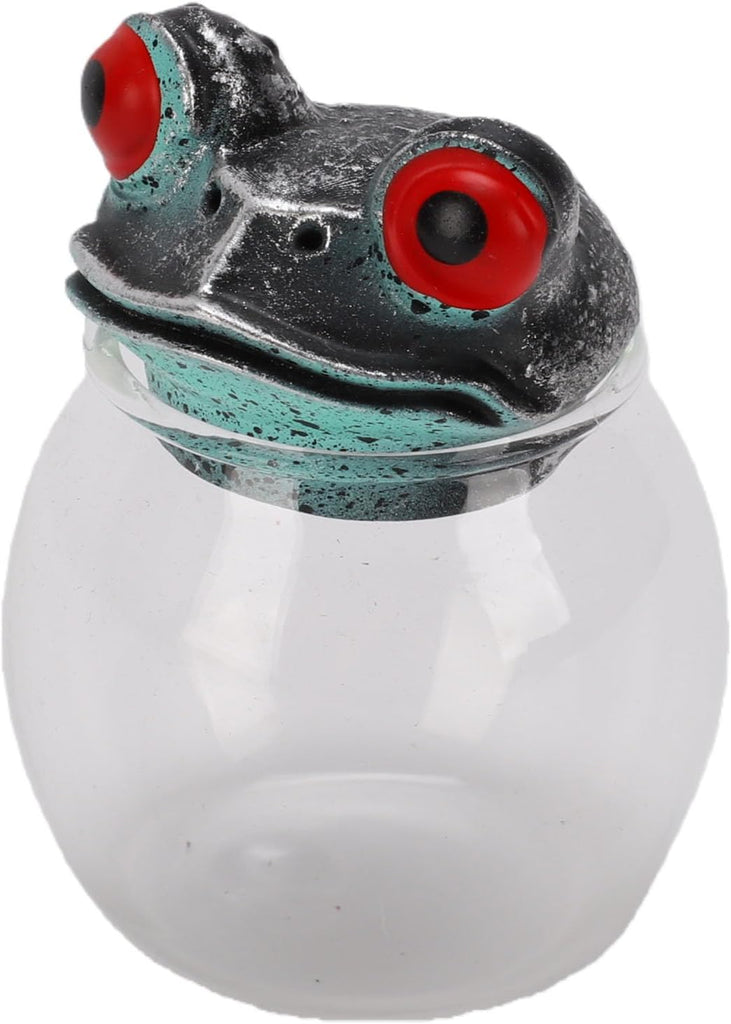 Apothecary Jar Handcrafted Vintage Glass Storage Container with Lid Wide Mouth Sealed Tea Condiment Holder Counter