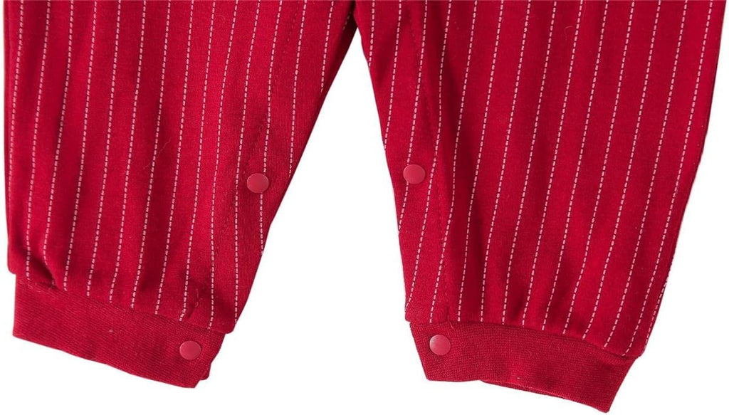 Infant Baby Boy One-Piece Gentleman Bodysuit Formal Outfit Onesie Vest Suit Romper with Bowtie