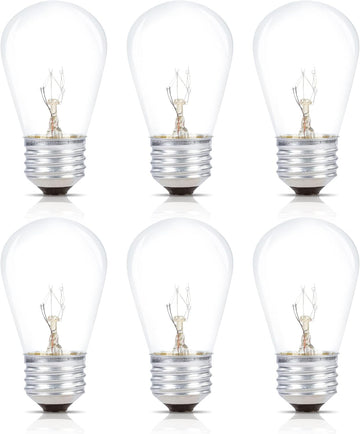 S14 Replacement Bulb 11W 120V E26 Medium Base, 6 Pack