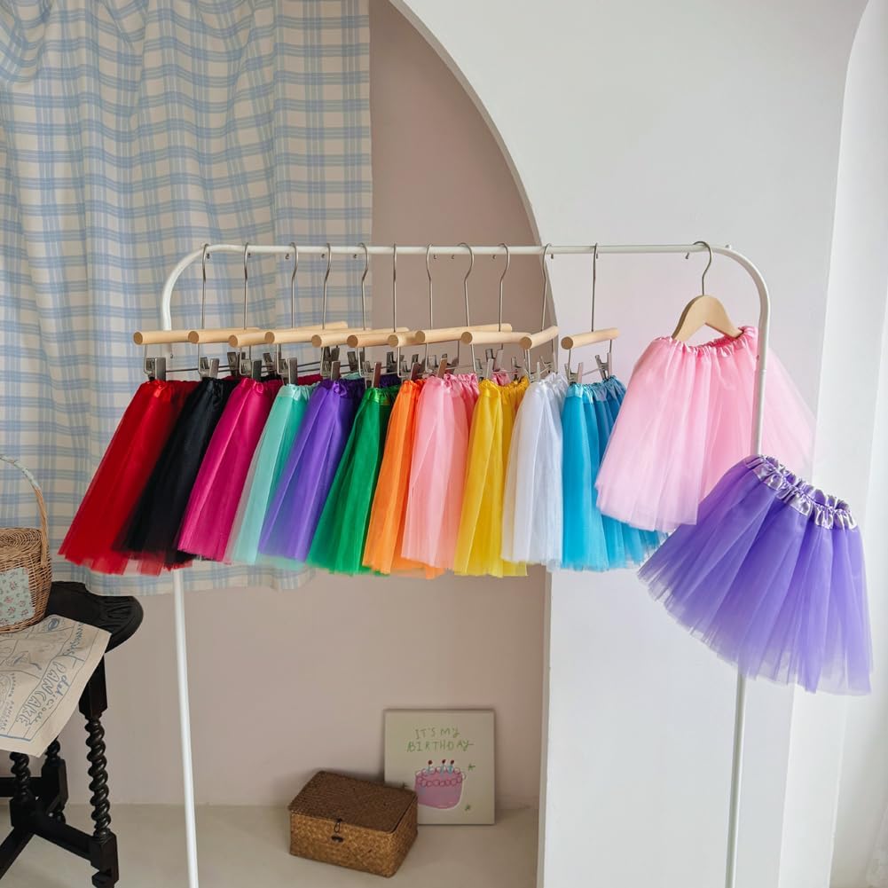 5 Pack Tutu Skirt for Ballet Dance Tutus with Hairbows
