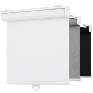 Light Filtering Solar Shades for Indoor Windows, White