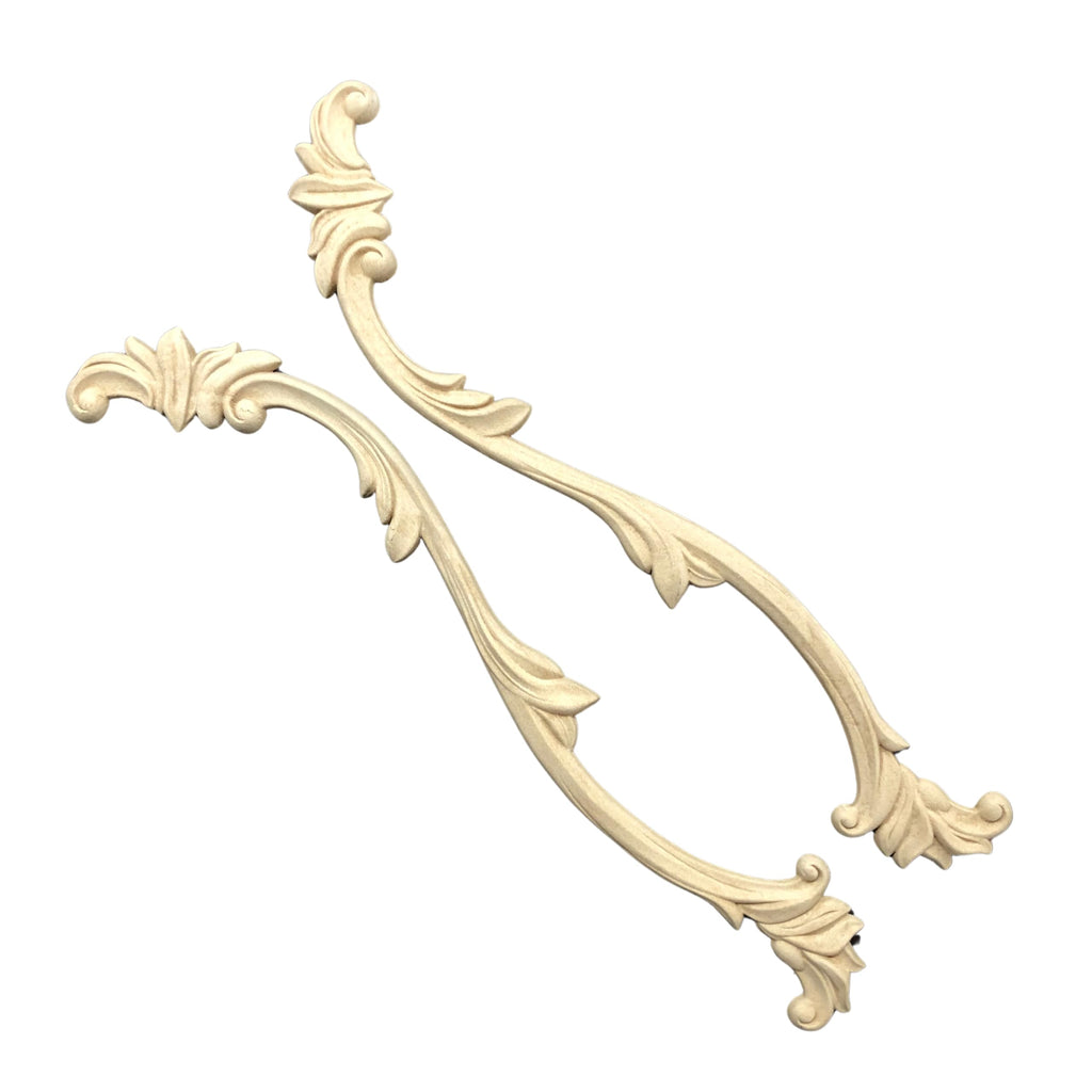 Decorative Drop Appliques - Heat Bendable & Flexible Wood Onlays 37x7.2cm - DIY Craft, Furniture & Home Decor