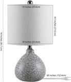 Lovell Clear Glass/ Gold 22-inch Bedroom Living Room Home Office Desk Nightstand Table Lamp (LED Bulb Included)