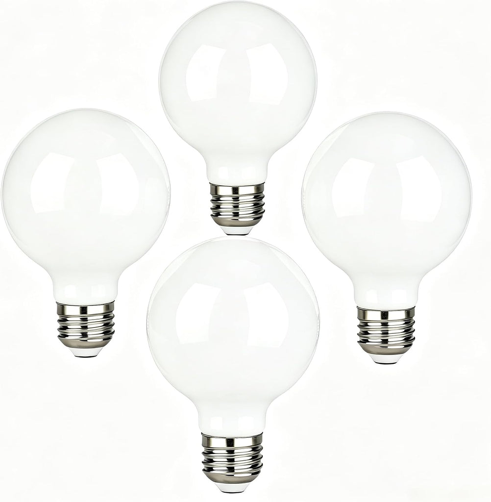 60 Watt G25 Globe Incandescent Light Bulbs, G25 60W Double Life Globe Bulb,2700K Soft White, E26 Base, Dimmable