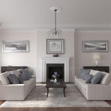 Traditional Reece Ceiling Medallion, 24 3/8"OD x 1 1/8"P (Fits Canopies up to 5 7/8"), Factory Primed