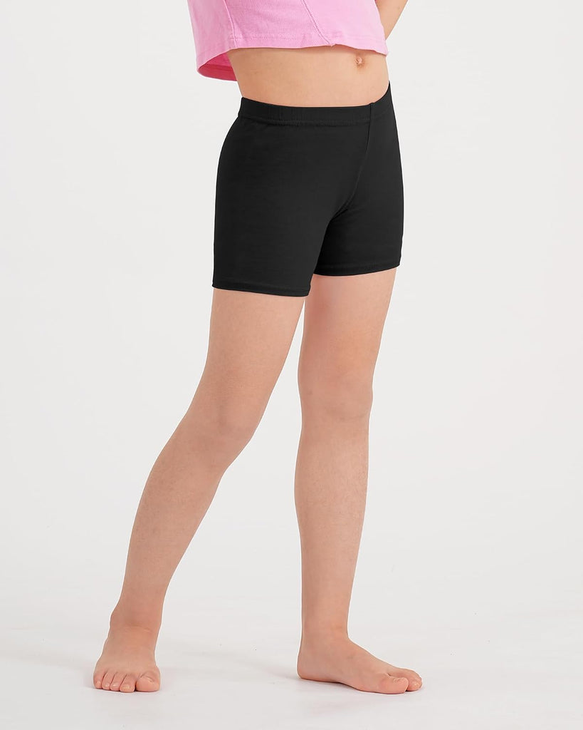 4 Pack Girls Bike Shorts Kids Cartwheel Shorts for Under Dress Dance