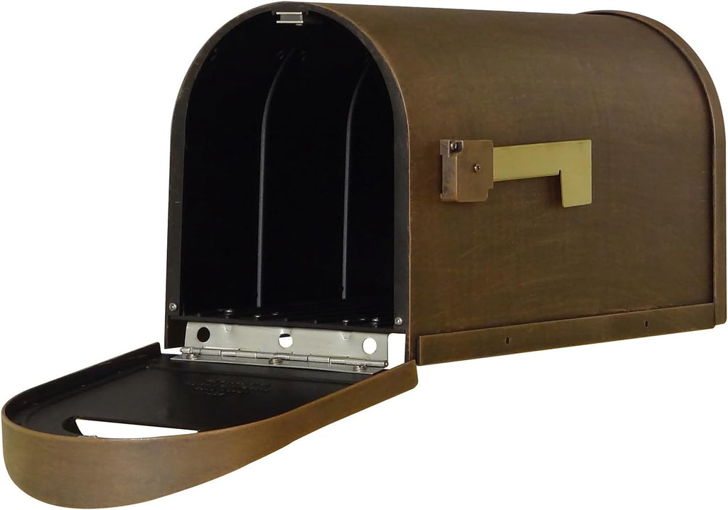 Classic Curbside Mailbox - Copper Aluminum Mailbox for Post Mount