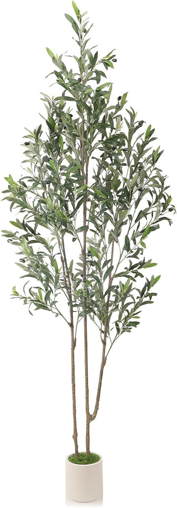 6ft Artificial Olive Tree with Green Moss