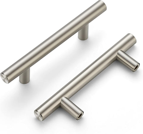 20 Pack 5" Cabinet Pulls Brushed Nickel Stainless Steel Kitchen Drawer Cupboard Pulls Cabinet Handles 5" Length with 3"