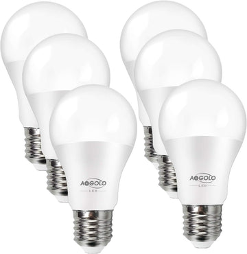 5.5W A19 LED Light Bulb, 2700k, 6 Pcs, 40 Watt Equivalent,Efficient LED Bulbs 500LM,E26 Medium Screw Base,Soft Warm