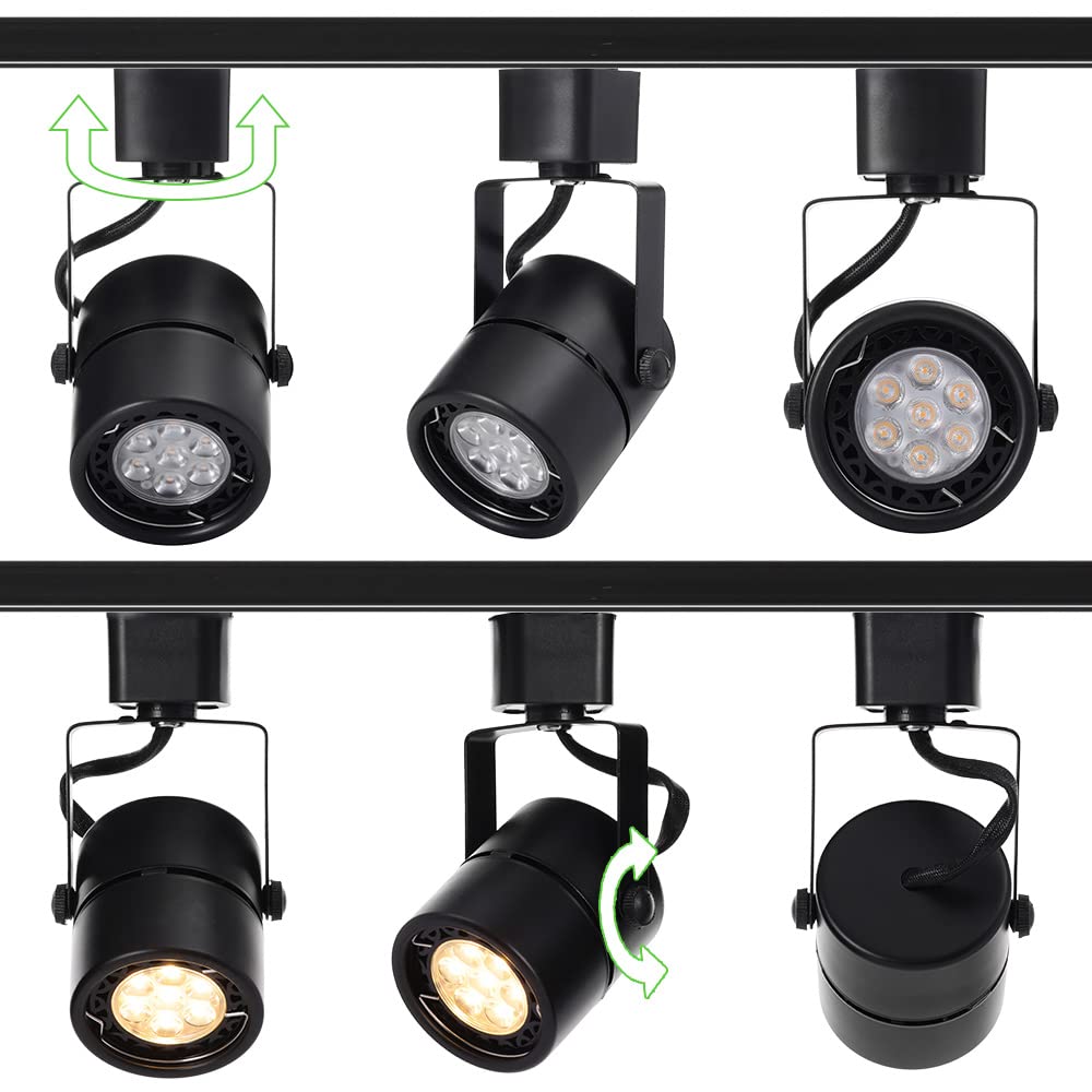 12 Pack LED Track Light Heads,7W H Type Track Lighting Heads for Ceiling Spotlight Wall Art Exhibition