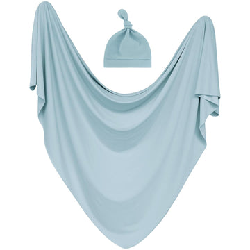 Swaddle Blanket & Beanie Set, Baby Receiving Blanket