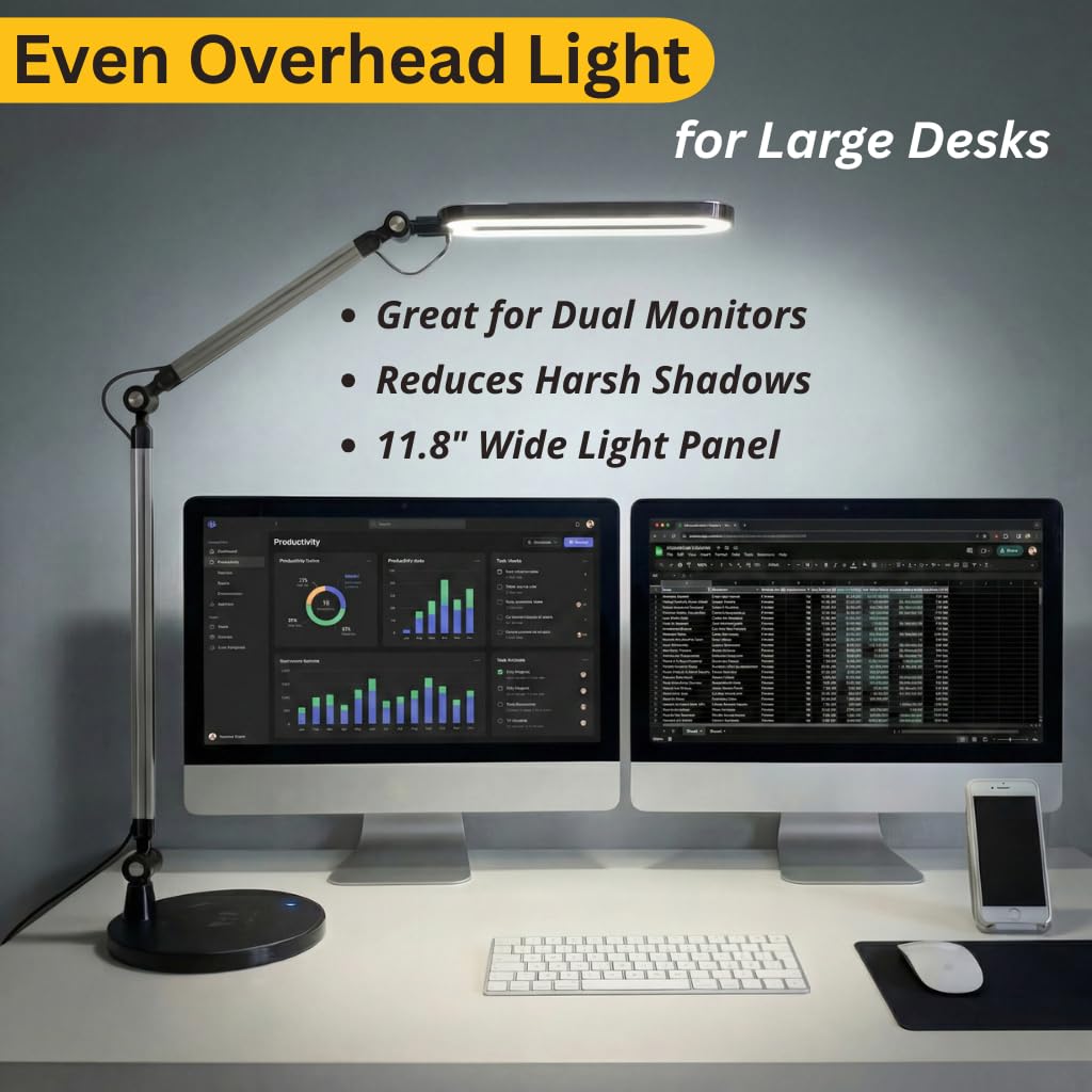 LED Architect Desk Lamp, Adjustable Swing Arm