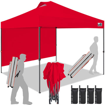 USA NOMATTER ONE-Person Open&Close 10x10ft Pop Up Canopy Tent, Portable Shelter Canopy for Outdoor Events with 1