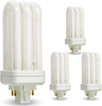 Triple Tube Compact Fluorescent Bulb PL-C Plug-in CFL Lamp GX24Q-2 4pin Square Base 18W 4100K Cool
