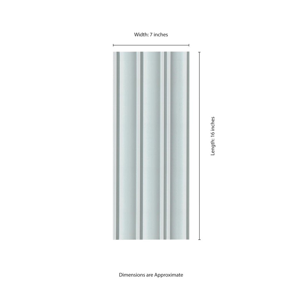 Porcelain Fluted Wall Tile |Nimbus Celestial Breeze | 7" x 16"