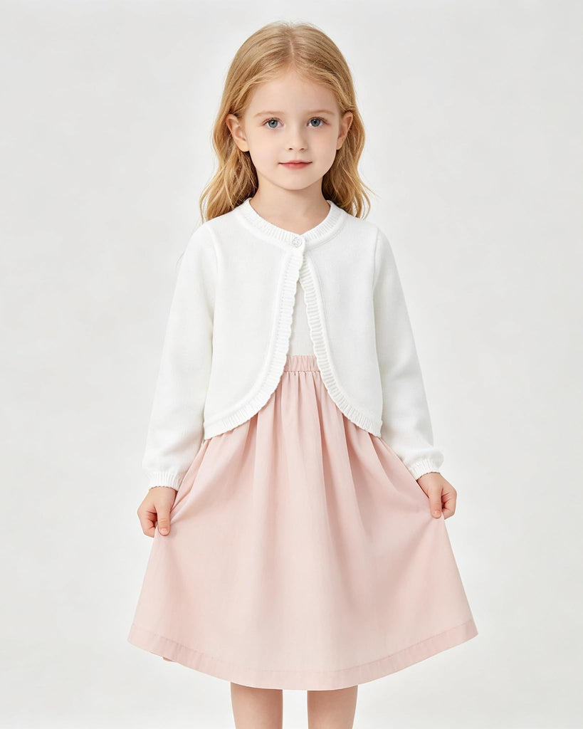 Baby Girls Cardigan Sweater Newborn Infant Toddler Cotton Knit Tops