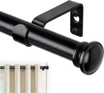 Curtain Rod 32 to 58 Inch(2.6-4.8ft), Telescoping Splicing 3/4 Drapery Rods for Windows 20 to 53 Inch(1.7-4.4ft)