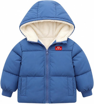 Baby Toddler Hooded Winter Coat Fleece Lined Puffer Jacket