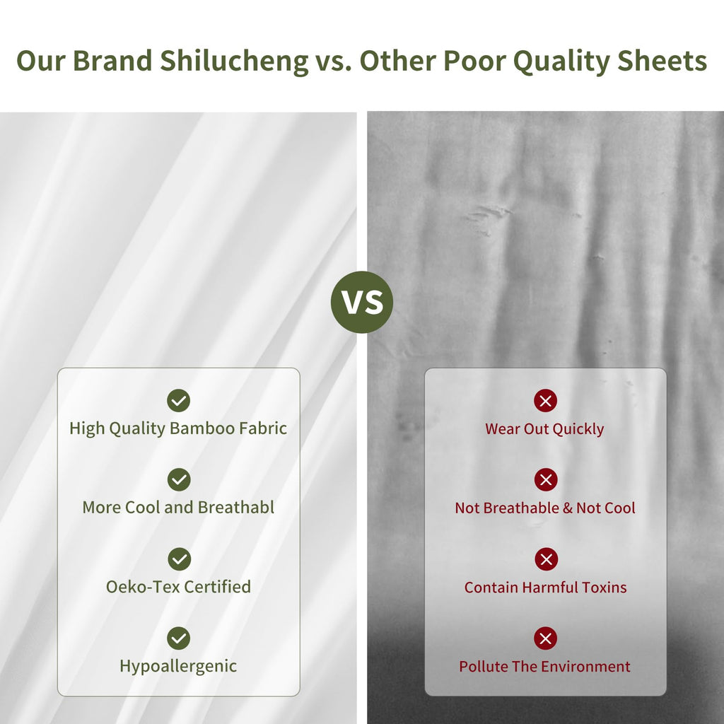 6 Piece Sheet Sets, Cooling Sheets, White