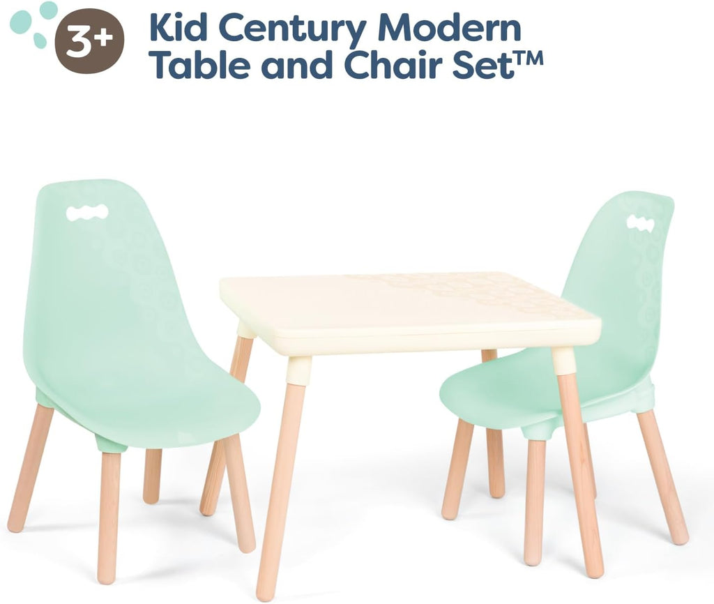 Table and Chair Set, Kid Century Modern, Mint Wood Legs, Furniture