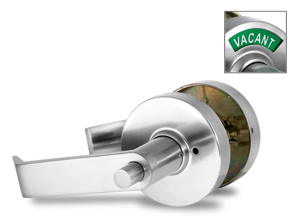 ADA Compliant, Single Egress Indicator Privacy Lock with Keys, C5FE-R Durable ANSI Grade 2 Comp Commercial