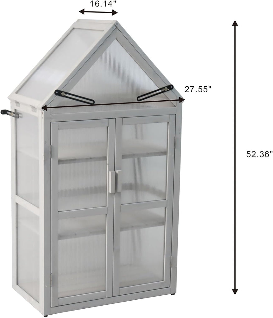 Mini Greenhouse Kit - Outdoor Plant Stand, Plant Stand Indoor, Green Houses for Outside, Indoor Garden & Patio