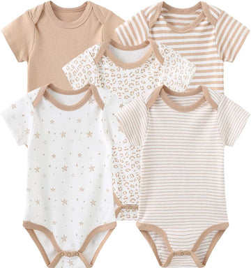 Baby Bodysuit Short Sleeve baby One-Piece Cotton Pack baby clothes