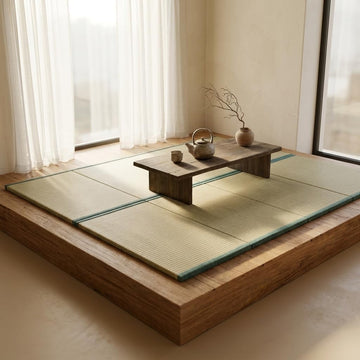 Japanese Floor Mattress Foldable Tatami Mats Folding Tatami Futon Mattress Rush Grass Floor Bed 35.4"x78.7"x1.2"(2