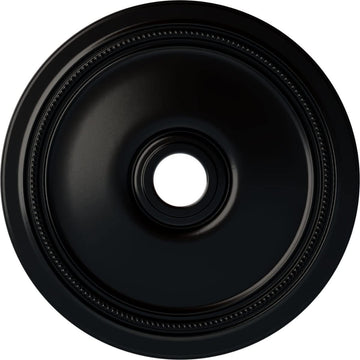 Diane Ceiling Medallion, 24"OD x 3 5/8"ID x 1 1/4"P (Fits Canopies up to 6 1/4"), Hand-Painted Jet B