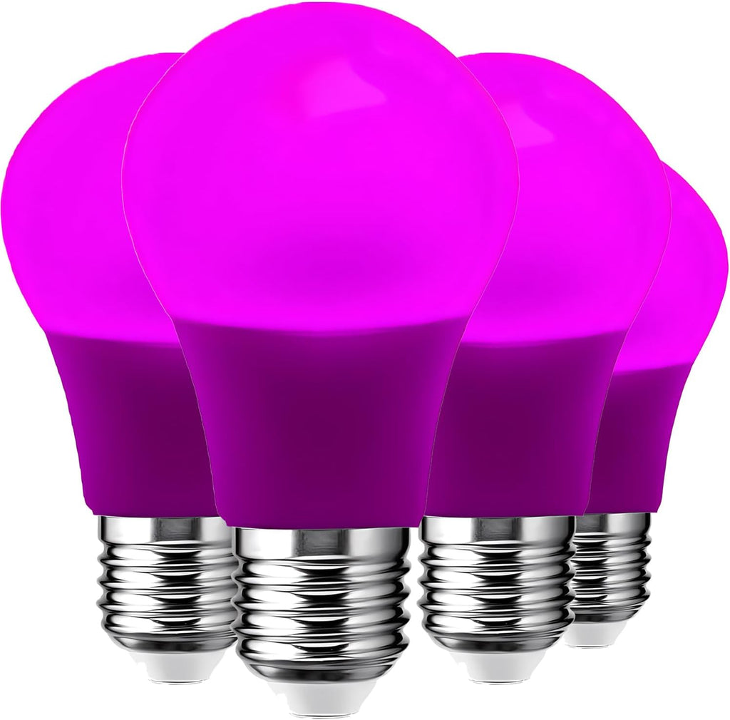 A19 LED Purple Light Bulb, LED Purple Black Lights 100W Equivalent