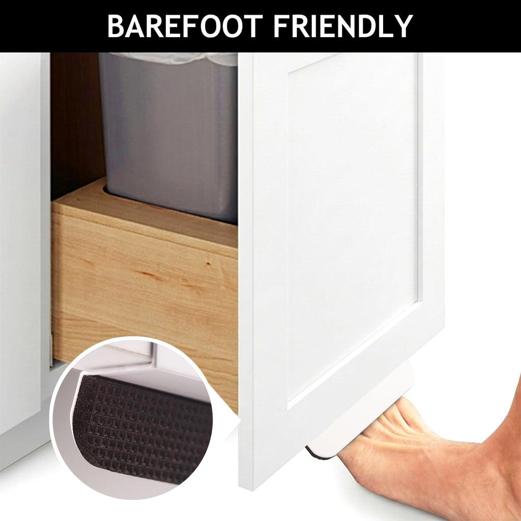 2-Pack Under Cabinet Foot Pull, White, 4-3/4'', Aluminum