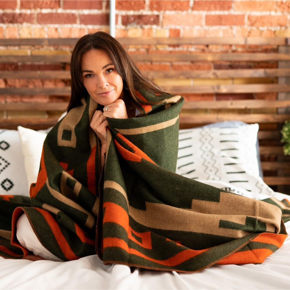 Rainier Wool Blanket, or Camping, Lone Pine, Twin