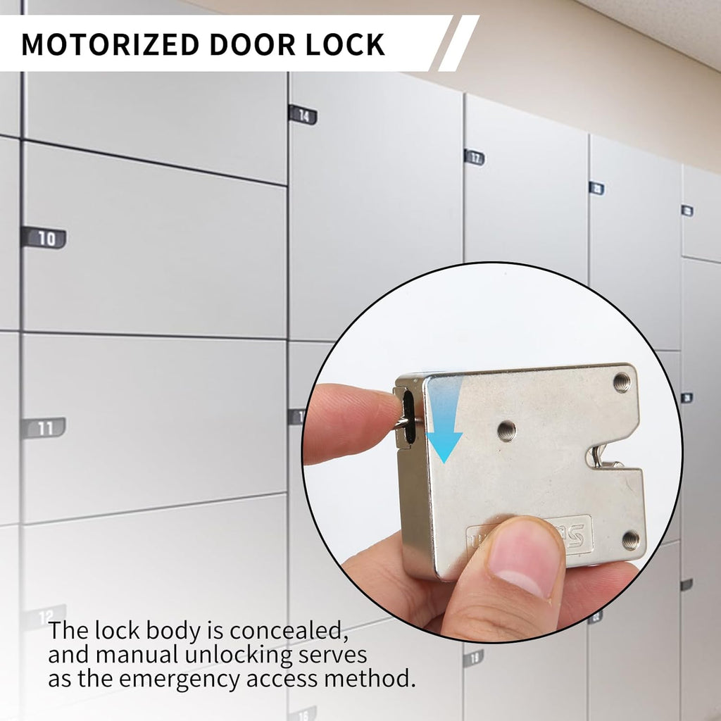 Sutertech 12V Electric Rotary Latch, 330lbs Holding Force Electromagnetic Solenoid Lock, Heavy Duty Carbon Steel